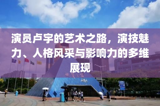 演员卢宇的艺术之路，演技魅力、人格风采与影响力的多维展现
