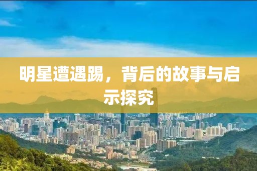 明星遭遇踢，背后的故事与启示探究