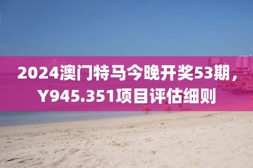 2024澳门特马今晚开奖53期，Y945.351项目评估细则