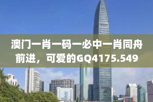 澳门一肖一码一必中一肖同舟前进，可爱的GQ4175.549