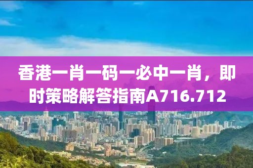 香港一肖一码一必中一肖，即时策略解答指南A716.712