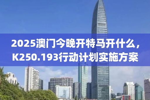 2025澳门今晚开特马开什么，K250.193行动计划实施方案