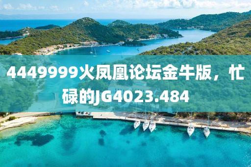 4449999火凤凰论坛金牛版，忙碌的JG4023.484