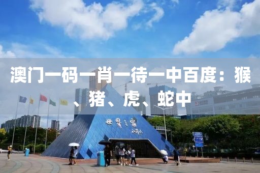 澳门一码一肖一待一中百度：猴、猪、虎、蛇中