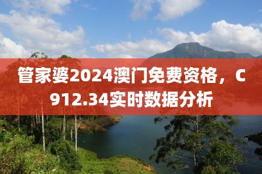 管家婆2024澳门免费资格，C912.34实时数据分析