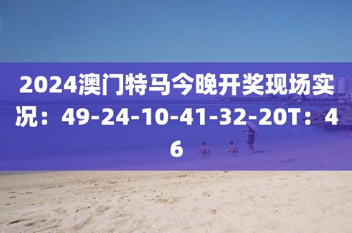 2024澳门特马今晚开奖现场实况：49-24-10-41-32-20T：46