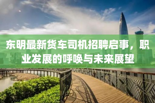 东明最新货车司机招聘启事，职业发展的呼唤与未来展望