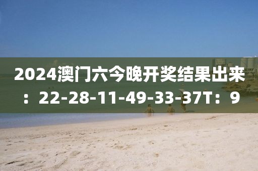 2024澳门六今晚开奖结果出来：22-28-11-49-33-37T：9