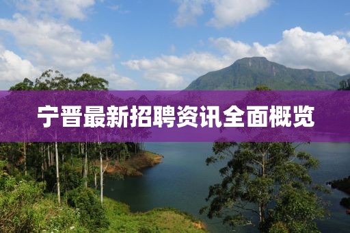 宁晋最新招聘资讯全面概览