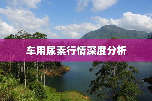 车用尿素行情深度分析
