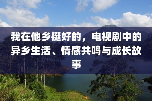 我在他乡挺好的，电视剧中的异乡生活、情感共鸣与成长故事