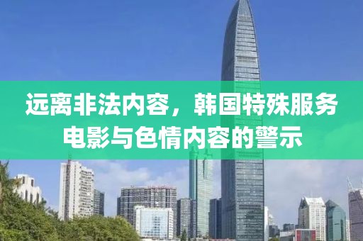 远离非法内容，韩国特殊服务电影与色情内容的警示