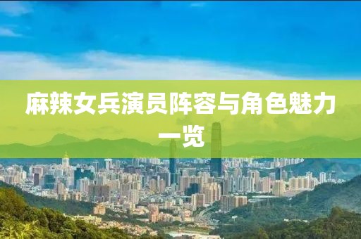麻辣女兵演员阵容与角色魅力一览