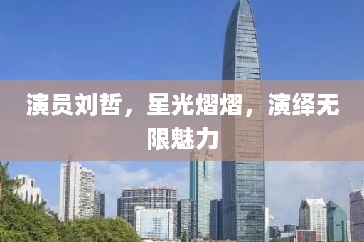 演员刘哲，星光熠熠，演绎无限魅力