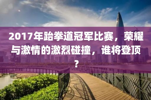 2017年跆拳道冠军比赛，荣耀与激情的激烈碰撞，谁将登顶？