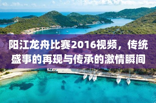 阳江龙舟比赛2016视频，传统盛事的再现与传承的激情瞬间