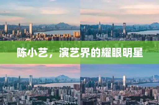 陈小艺，演艺界的耀眼明星