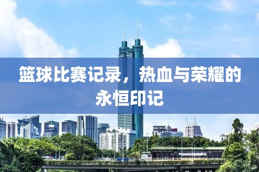 篮球比赛记录，热血与荣耀的永恒印记
