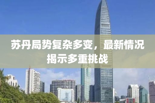 苏丹局势复杂多变，最新情况揭示多重挑战