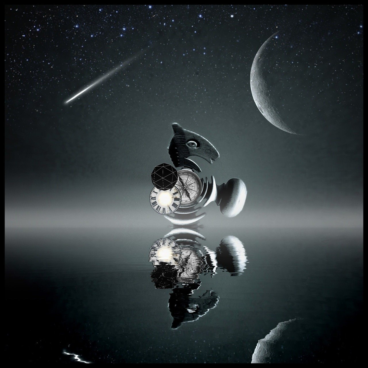 钟的明星，时间的见证与闪耀之光